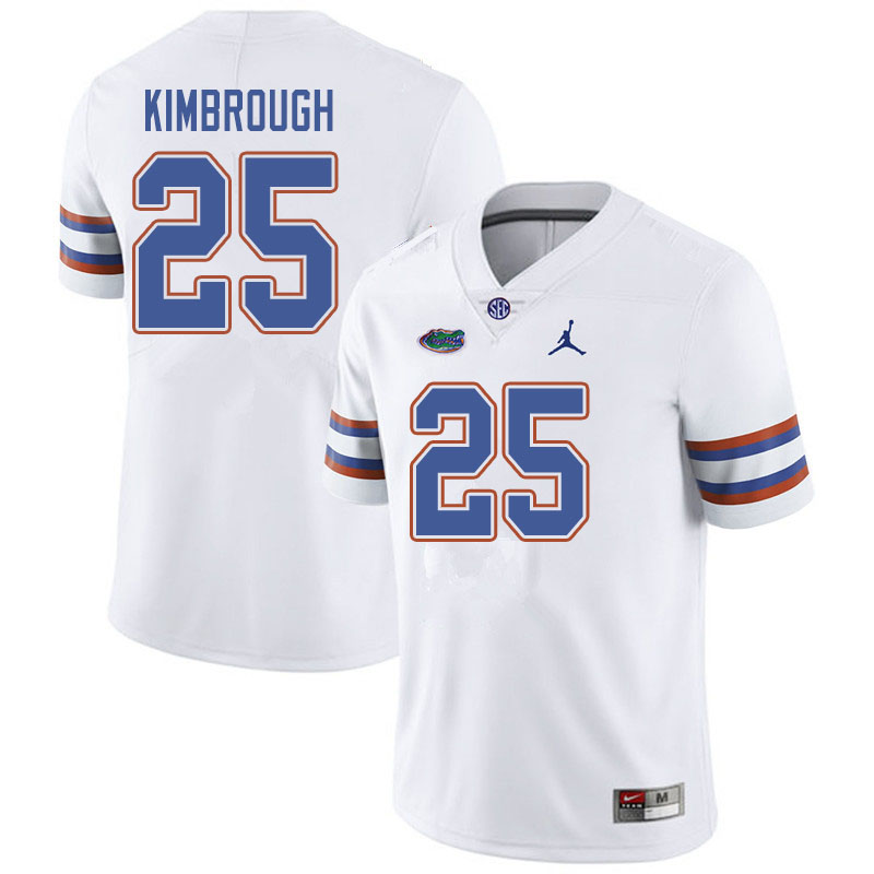 Jordan Brand Men #25 Chester Kimbrough Florida Gators College Football Jerseys Sale-White - Click Image to Close